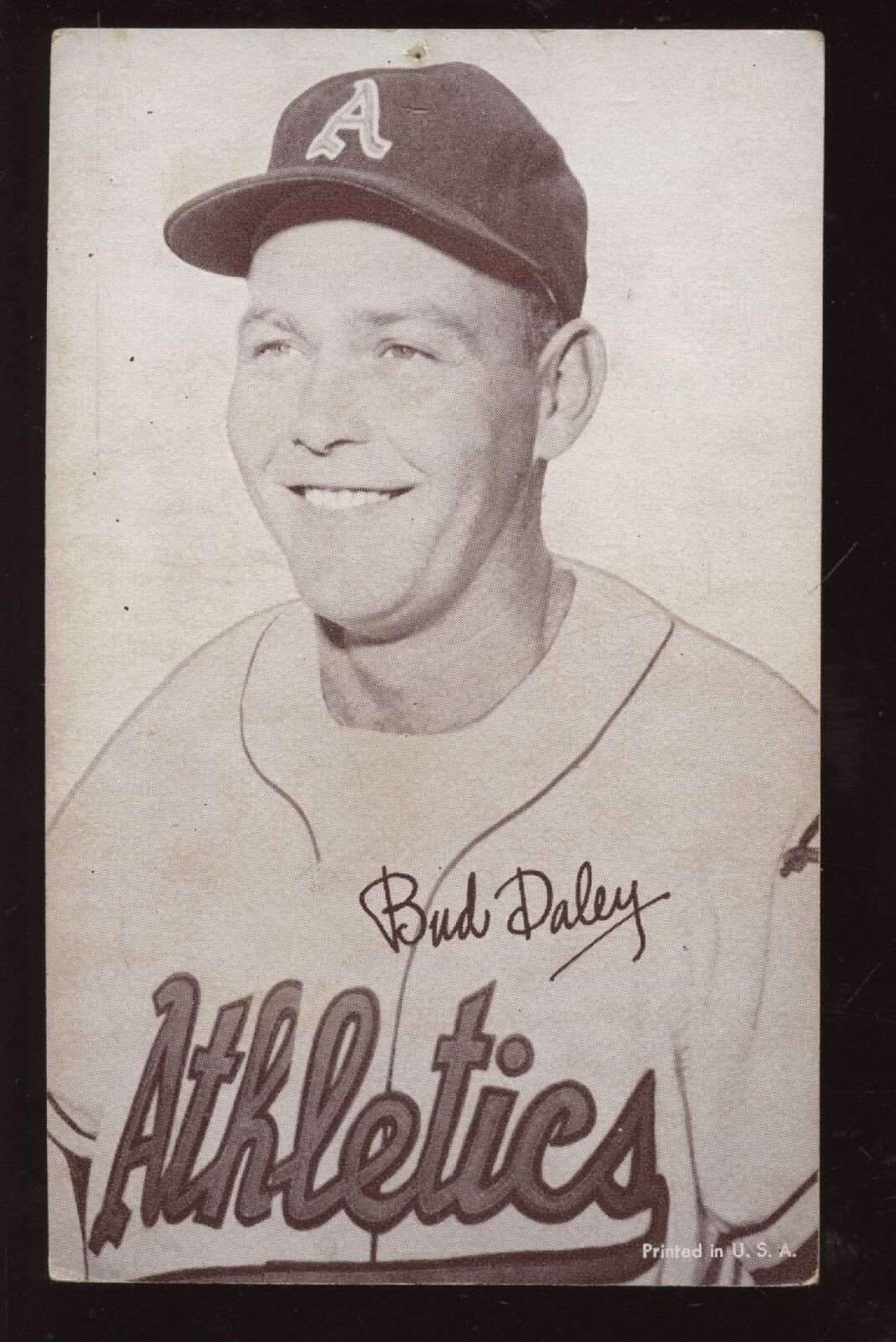 1947/66 Exhibit Supply Baseball Card Bud Daley