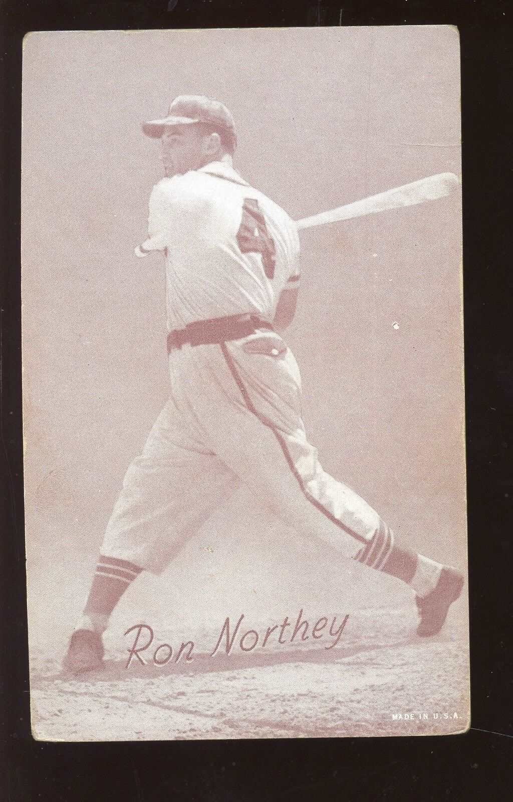 1947/66 Exhibit Supply Baseball Card Ron Northey