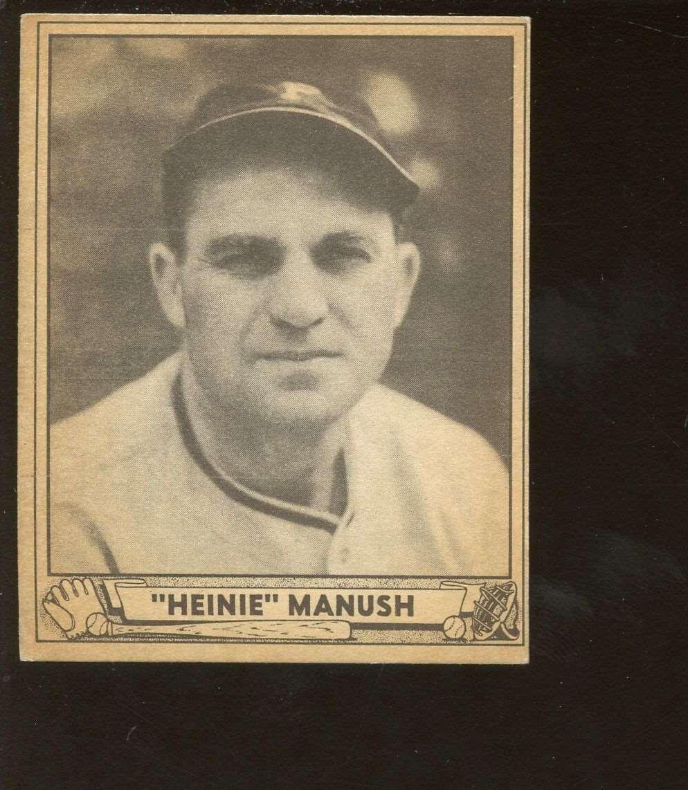 1940 Playball Baseball Card #176 HOFER Heine Manush EX+