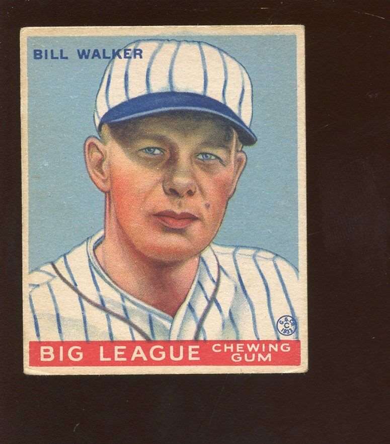 1933 Goudey Baseball Card #94 Bill Walker EX