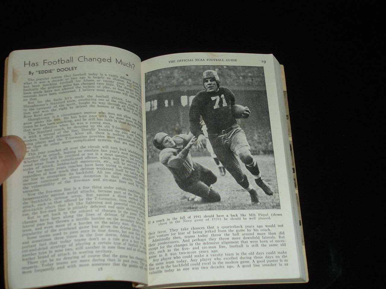 1941 Official NCAA Football Guide by A.S. Barnes & Company, NY