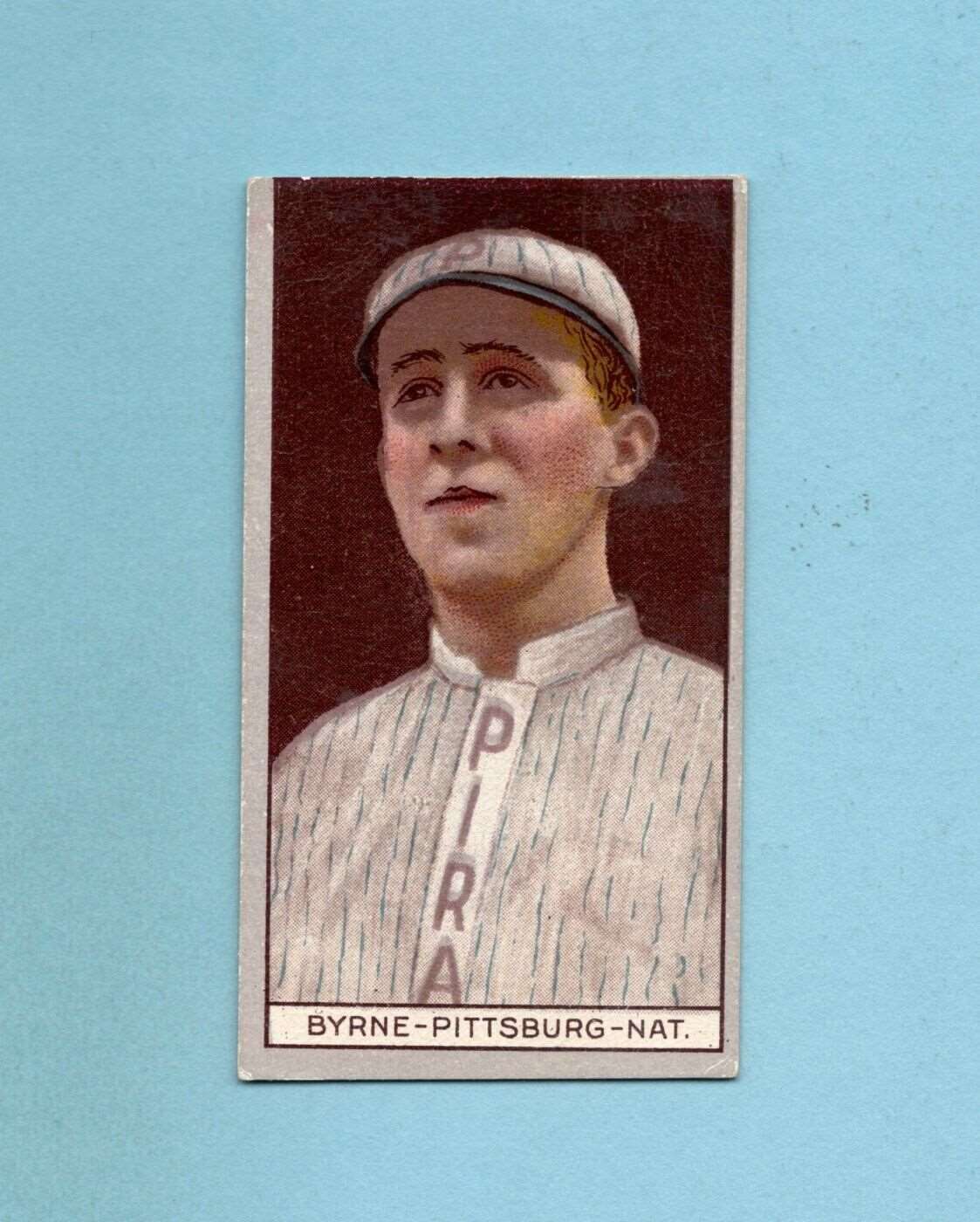 1912 T207 Brown Background Robert M. Byrne Pittsburg Pirates Baseball Card