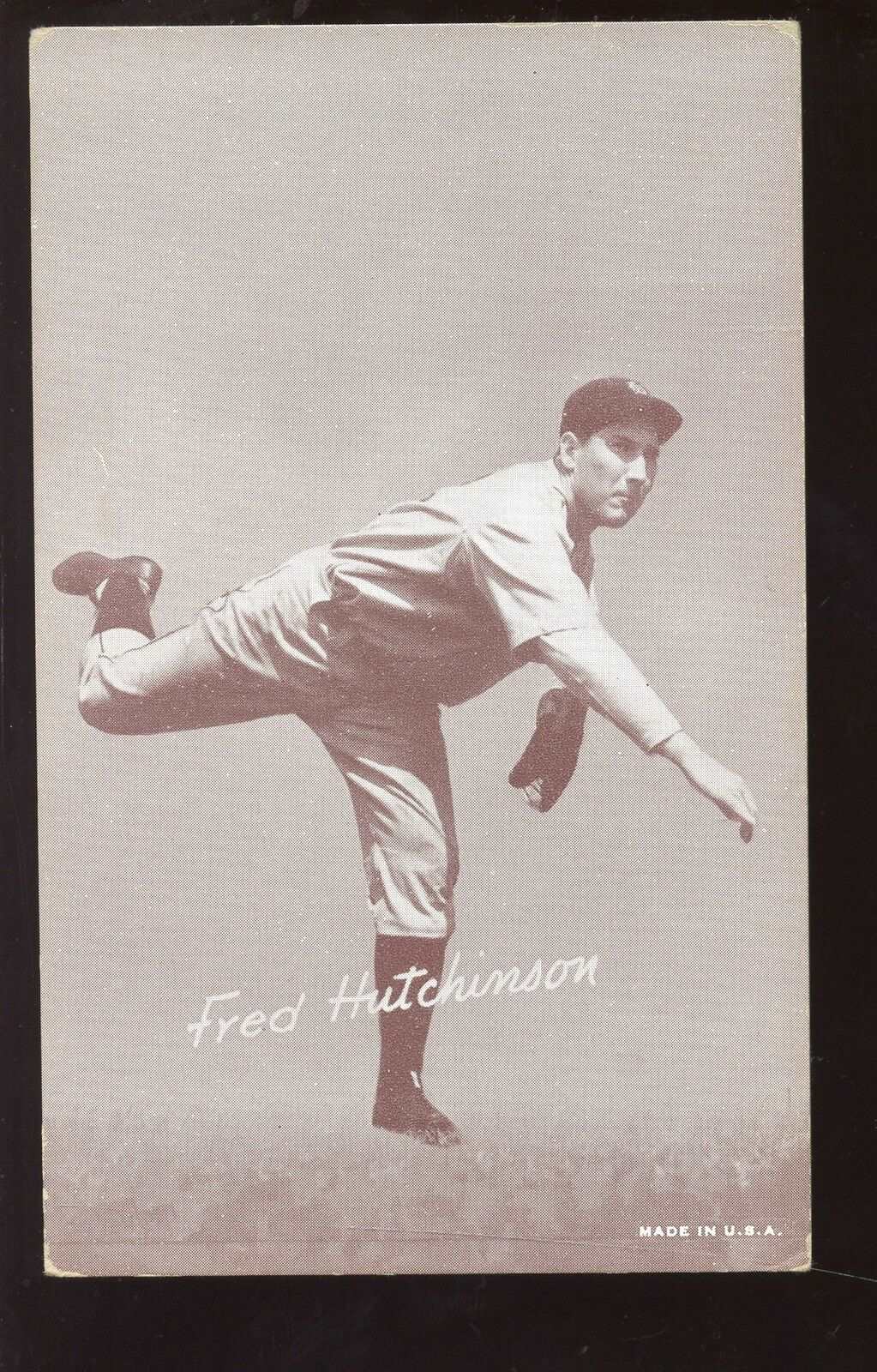 1947/1966 Exhibit Supply Baseball Card Fred Hutchinson EX