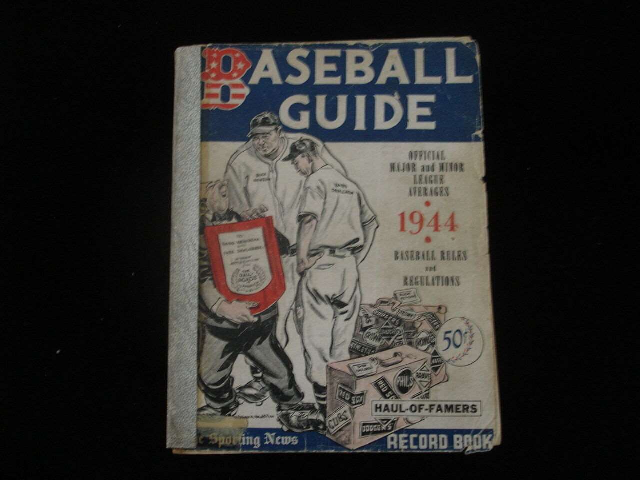 1944 TSN Official Baseball Guide-Babe Dahlgren / Buck Newsom cover