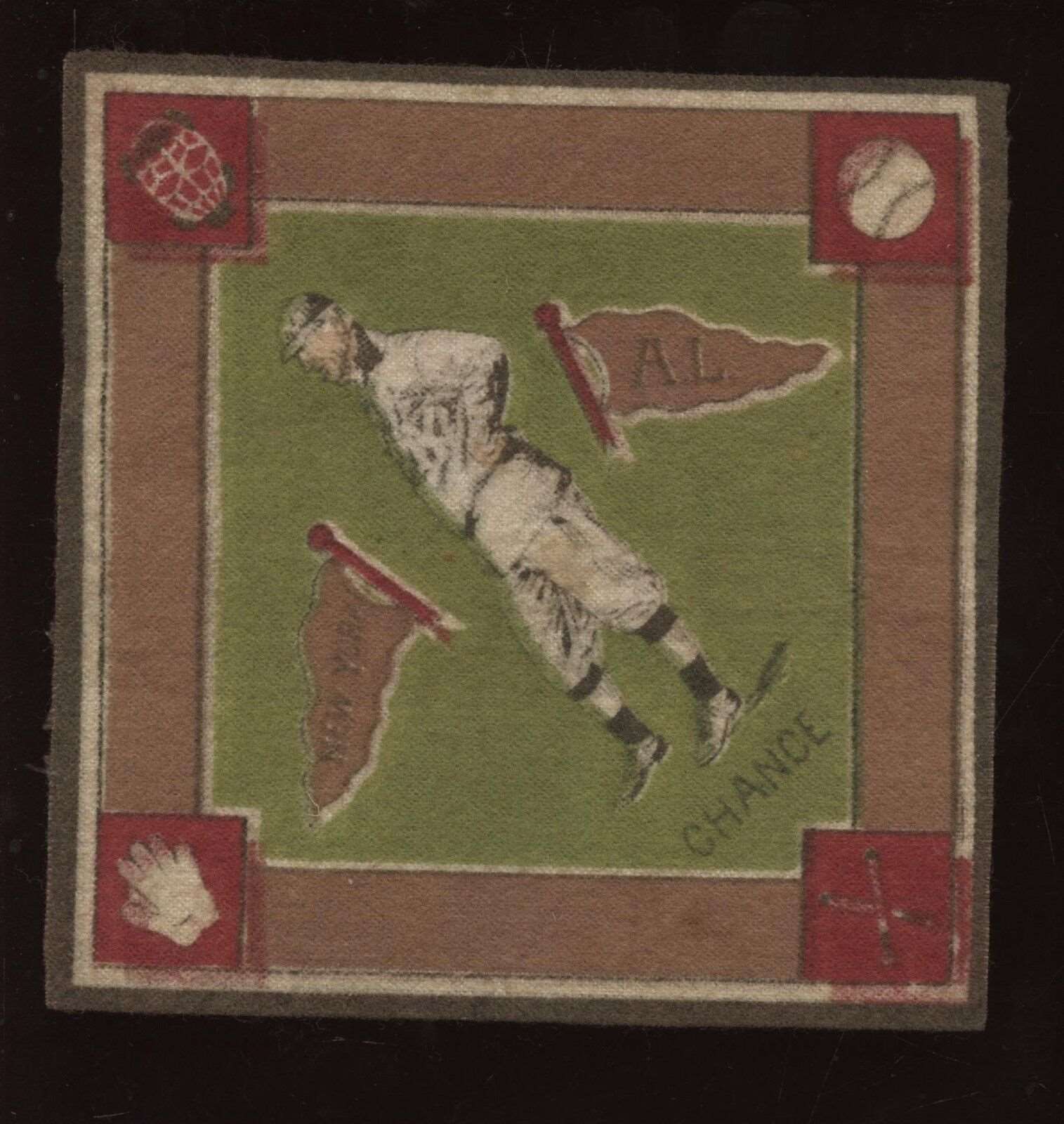 1914 B-18 Baseball Blanket Chance Green Variation