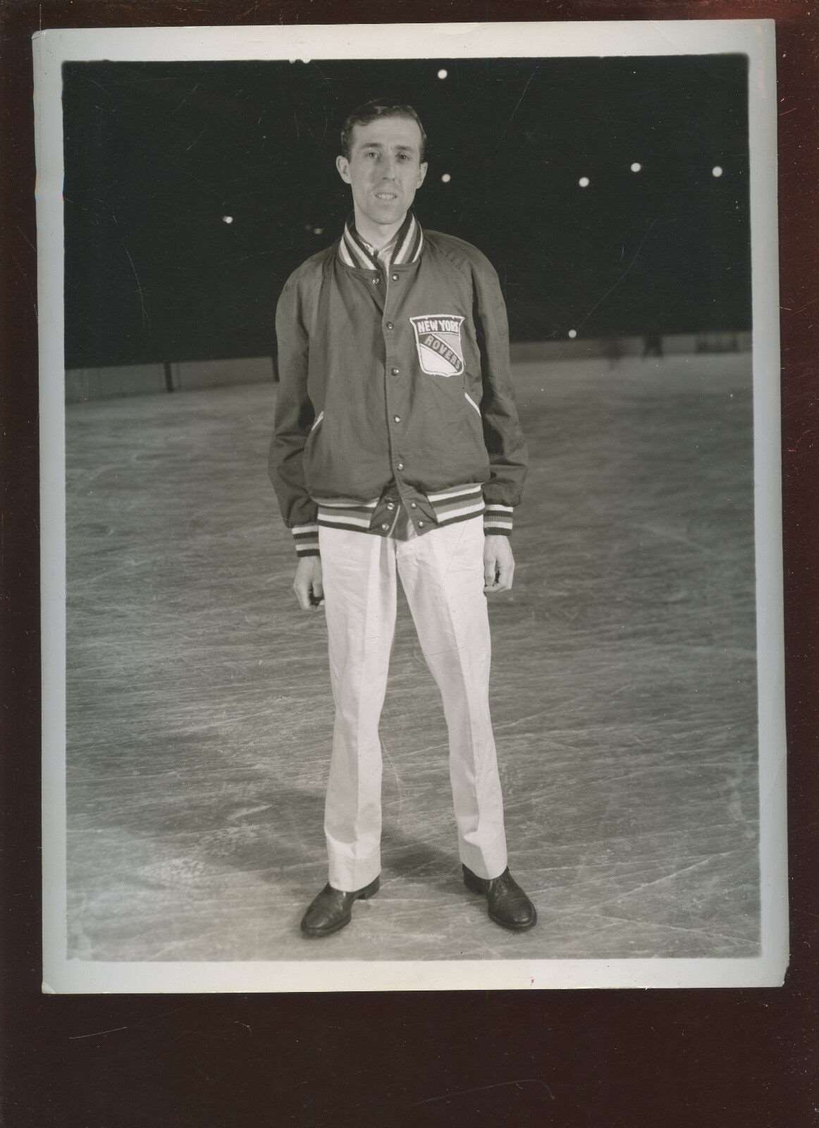 1946/1947 Frank Paice New York Rangers 8 X 10 Hockey Photo