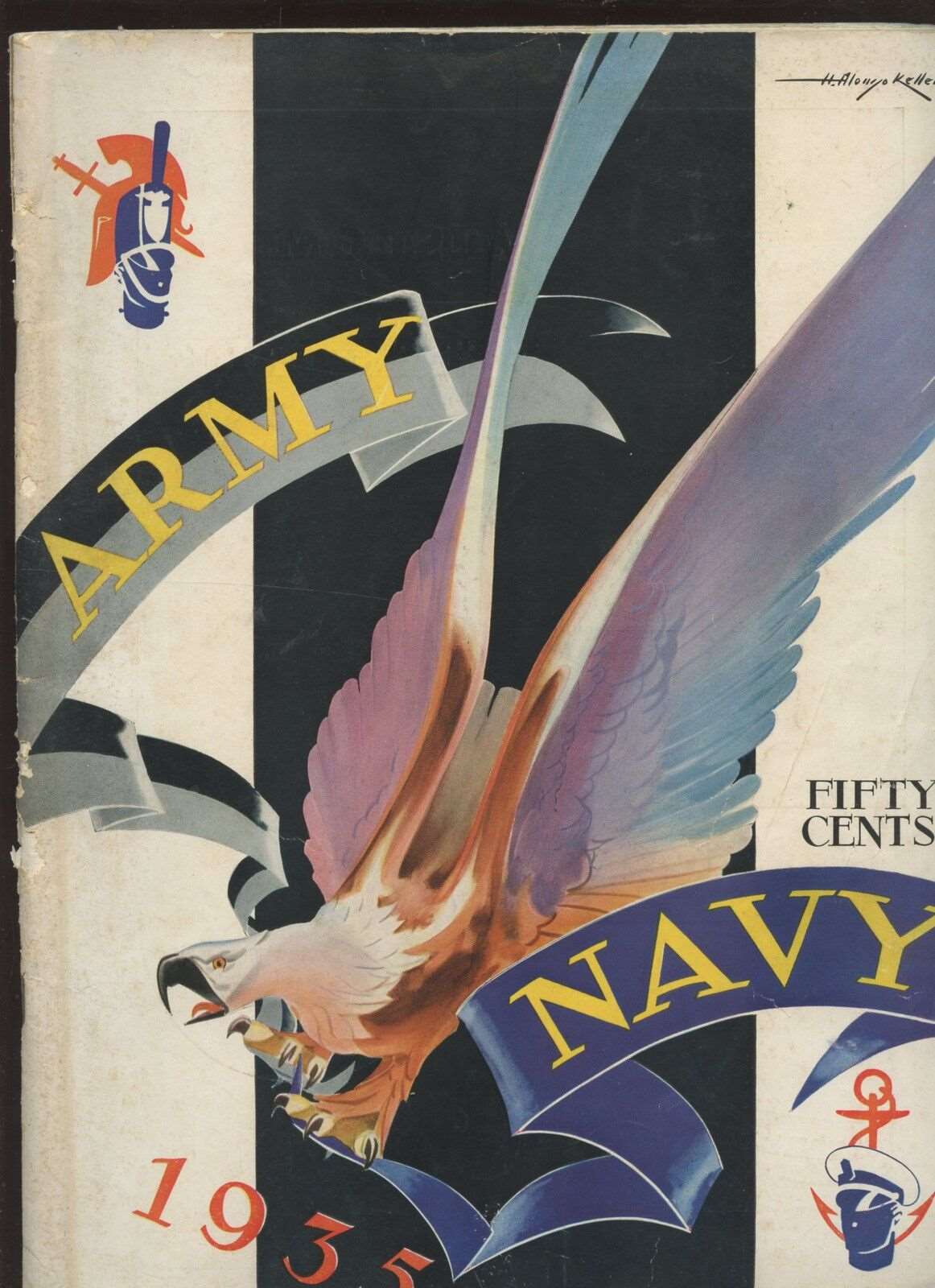 1935 NCAA Football Program Army vs Navy