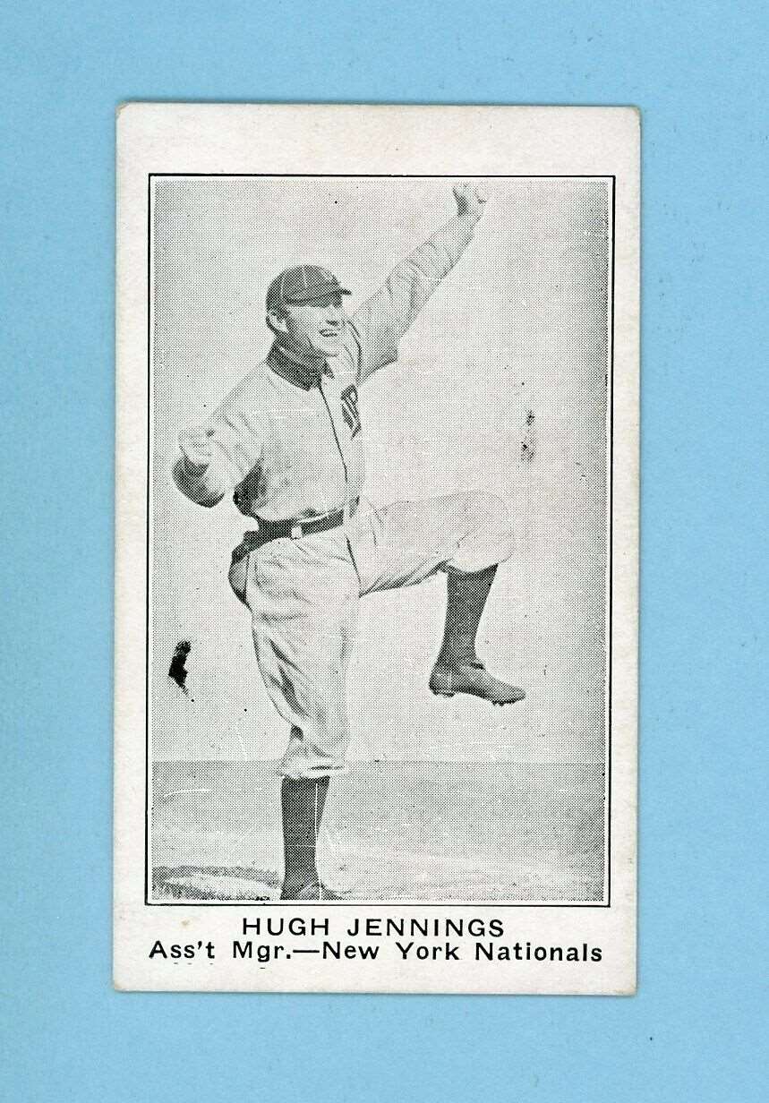 1921 American Caramel Series of 80 E121 Hugh Jennings NY Giants Baseball Card