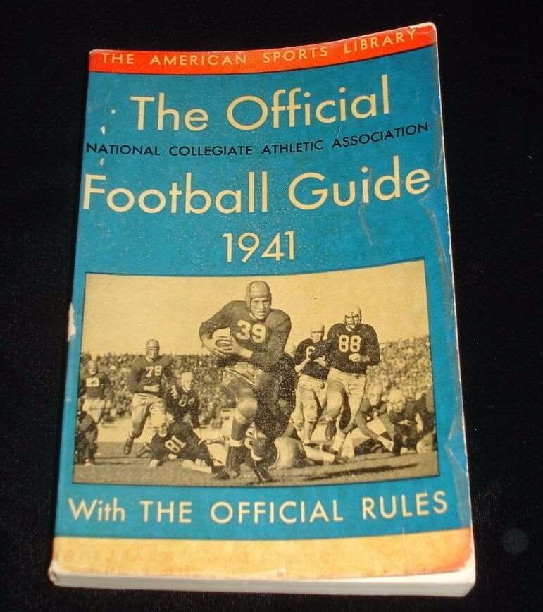 1941 Official NCAA Football Guide by A.S. Barnes & Company, NY