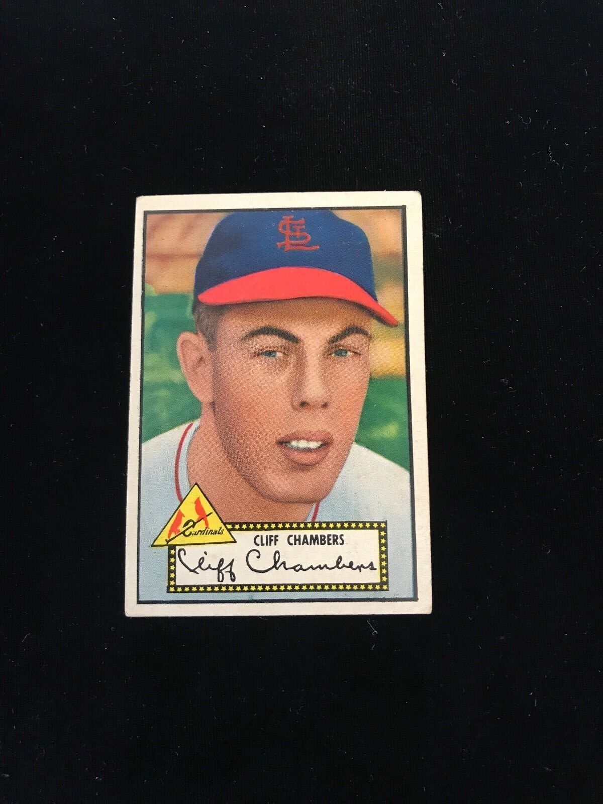 1952 Topps Cliff Chambers Baseball Card-#68-St Louis Cardinals-EX no creases