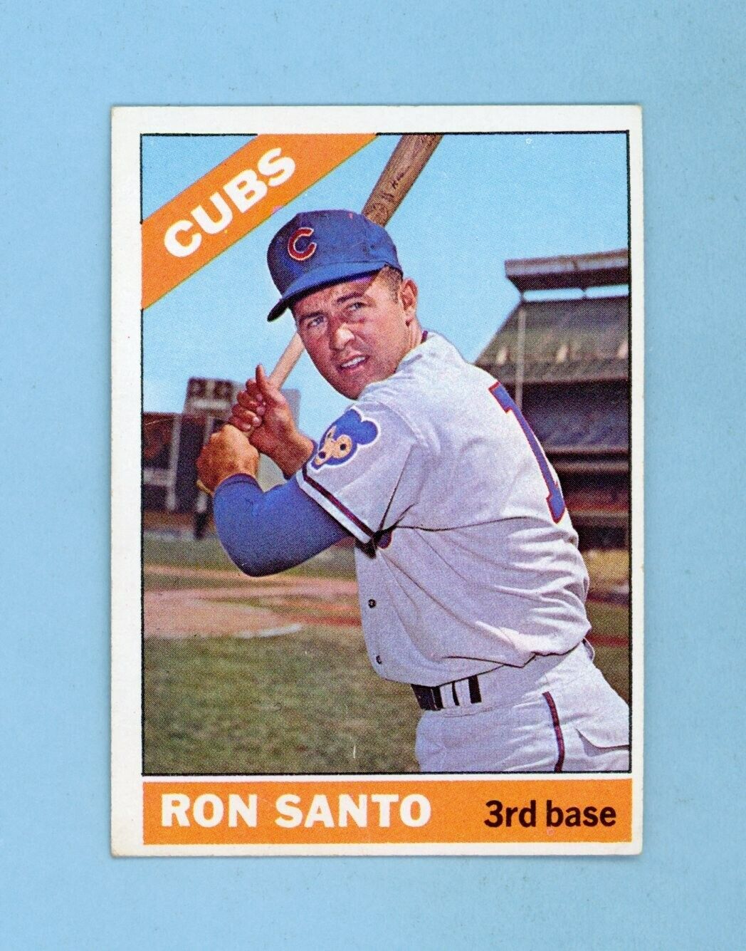 1966 Topps #290 Ron Santo Chicago Cubs Baseball Card VG