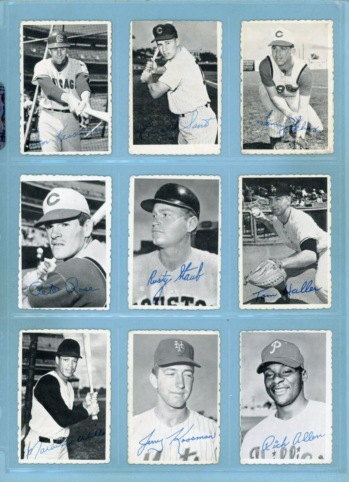 1969 Topps Deckle Edge Complete Set of 33 + 1 Variation Baseball Cards Low Grade