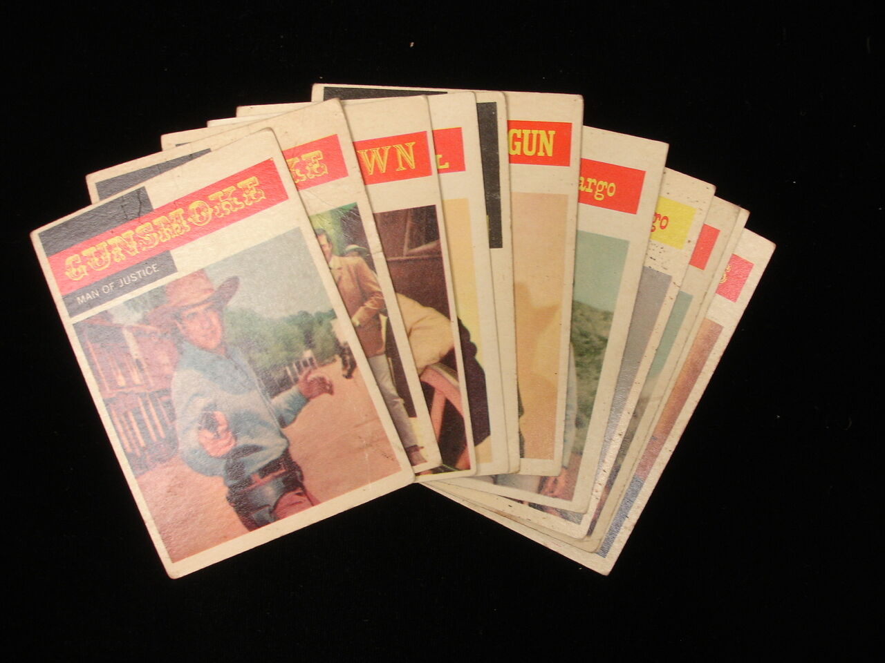 Lot of 12 Different 1958 Topps TV Westerns Cards – VG/VG-EX