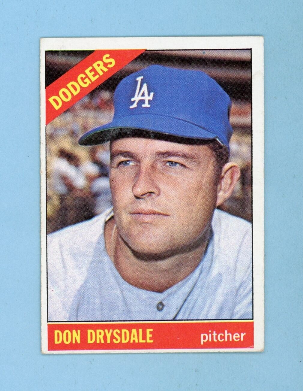 1966 Topps #430 Don Drysdale Los Angeles Dodgers Baseball Card Ex/Ex+ o/c