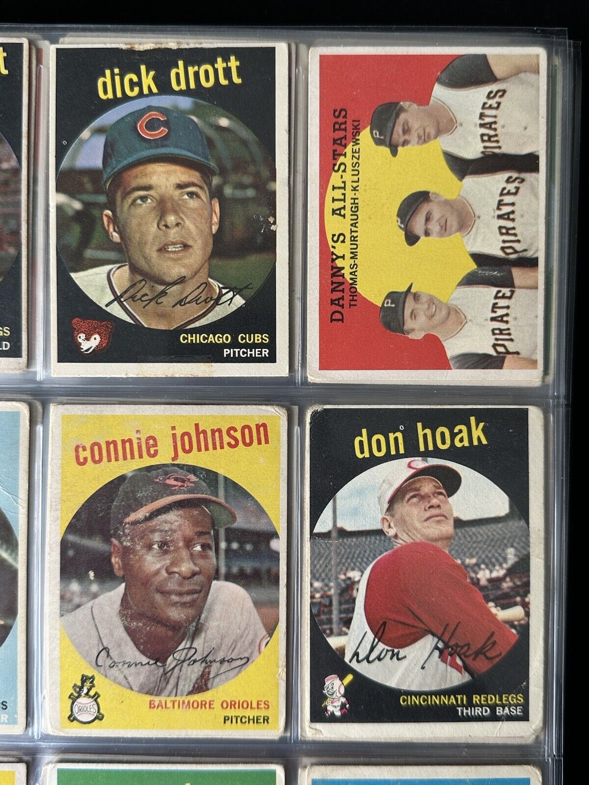 1959 Topps Starter Set Lot of 270 Diff. Baseball Cards w/ 15 HOFers- Low Grade