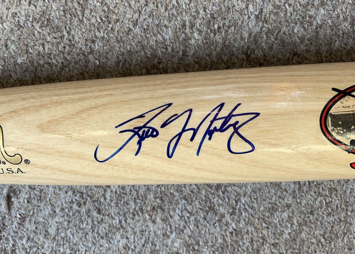 Tino Martinez SIGNED 1996 Cooperstown New York Yankees Bat w/ COA