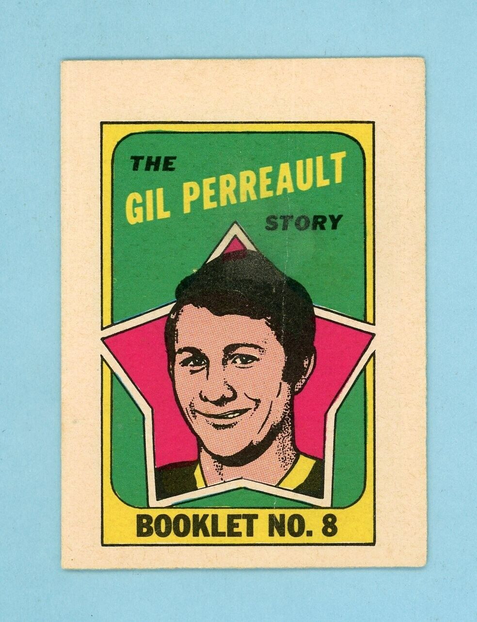 1971-72 OPC/Topps Story Booklet #8 Gil Perreault Buffalo Sabres Hockey Card bkdm