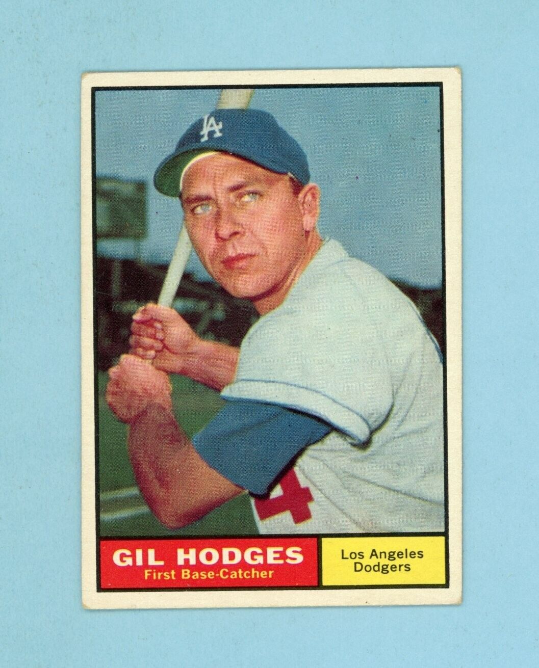 1961 Topps #460 Gil Hodges Los Angeles Dodgers Baseball Card EX