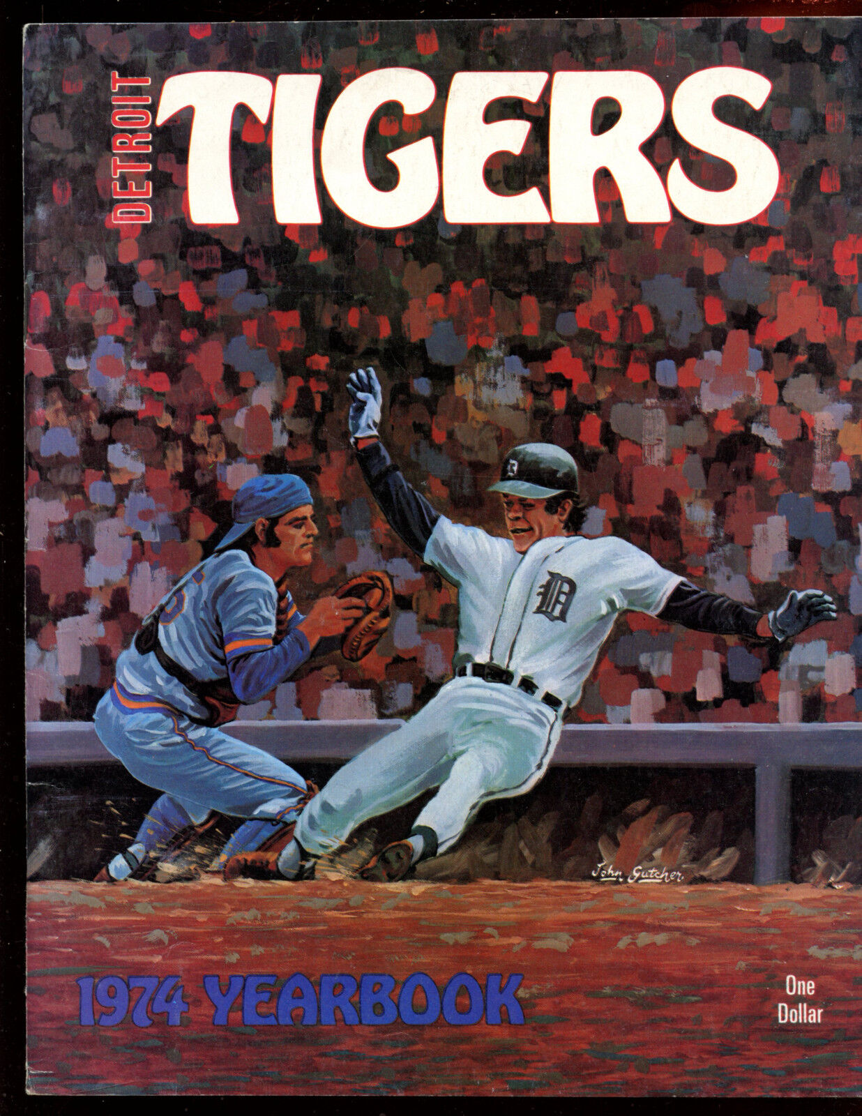 1974 Detroit Tigers MLB Baseball Yearbook EX+