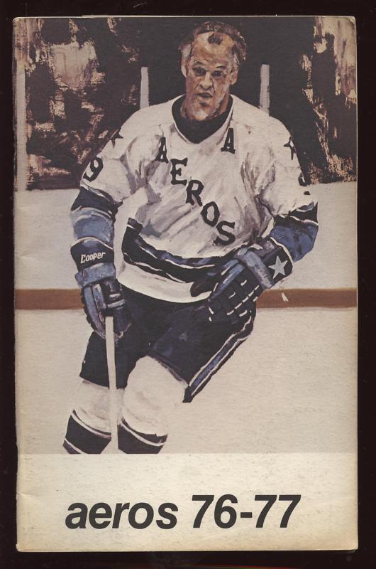 1976/77 Houston Aeros WHA Media Guide EX+