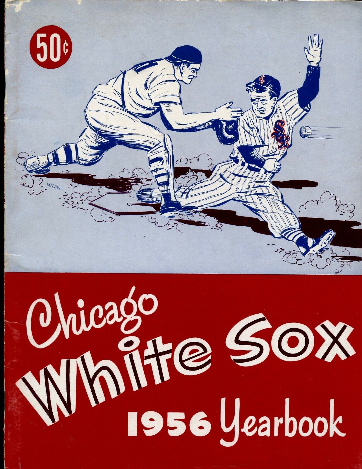 1956 MLB Baseball Chicago White Sox Yearbook EX