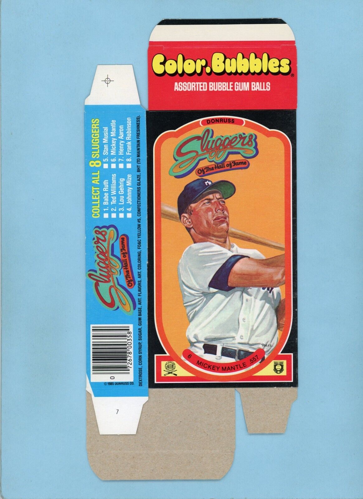 1985 Donruss Sluggers of The HOF Complete Box Set of 8 Baseball Cards VG-NM