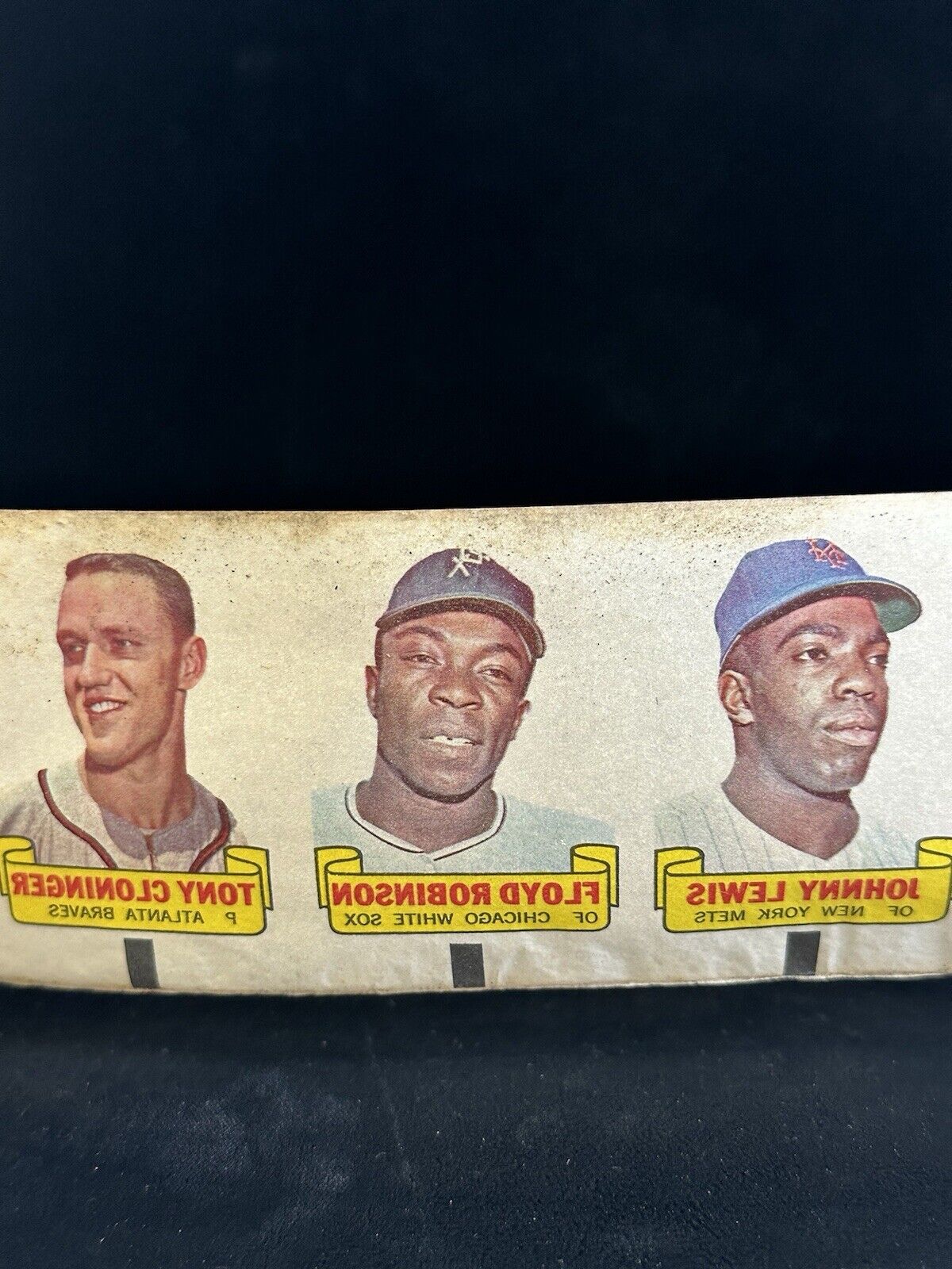 1966 Topps Rub-Offs Uncut Roll of 105 w/ 5 Mickey Mantles