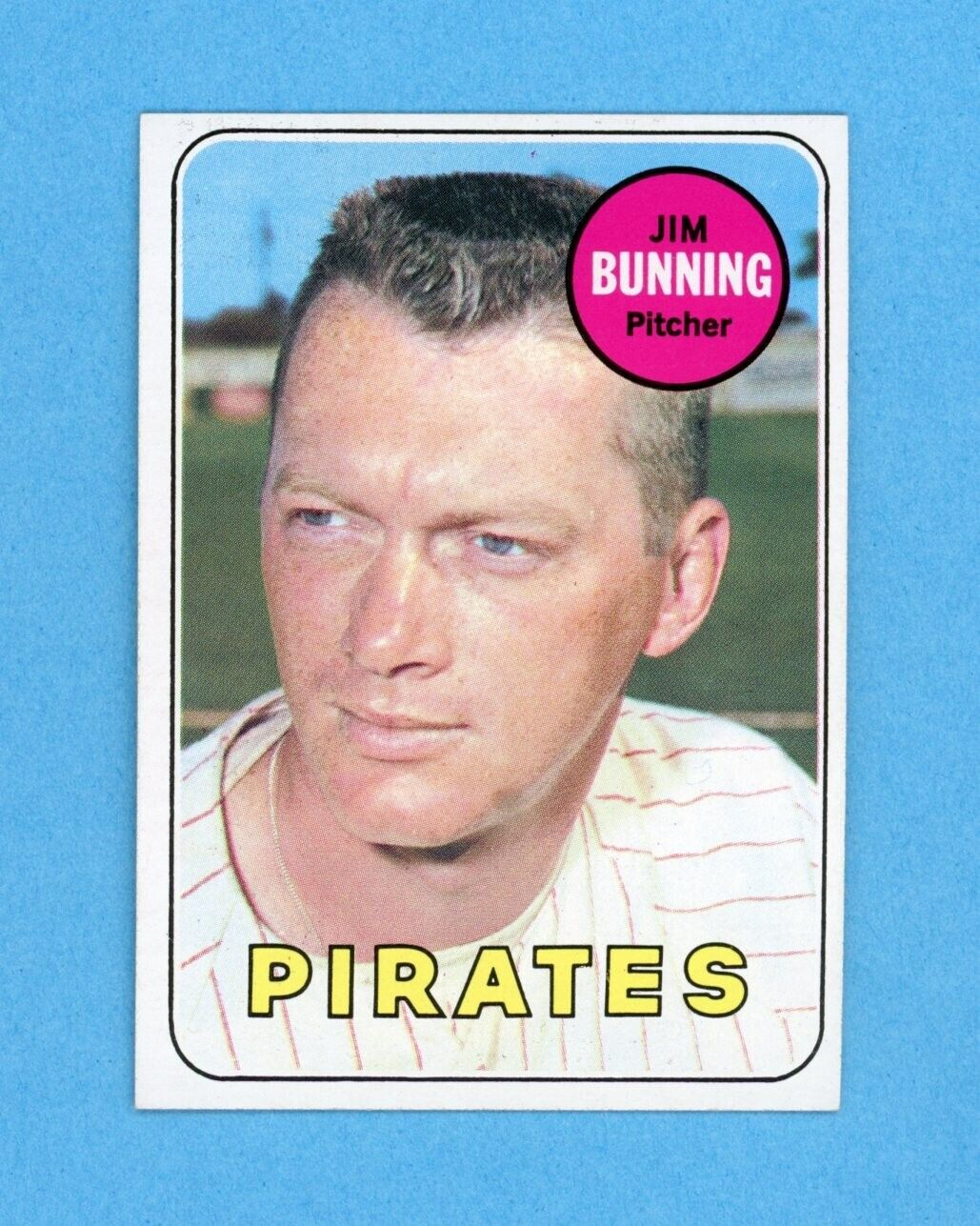 1969 Topps #175 Jim Bunning Pittsburgh Pirates Baseball Card NM