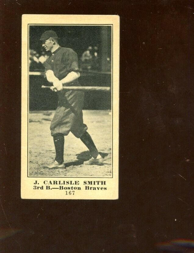 1916 M101-5 Famous-Barr Co. Baseball Card #167 J. Carlisle Smith EX