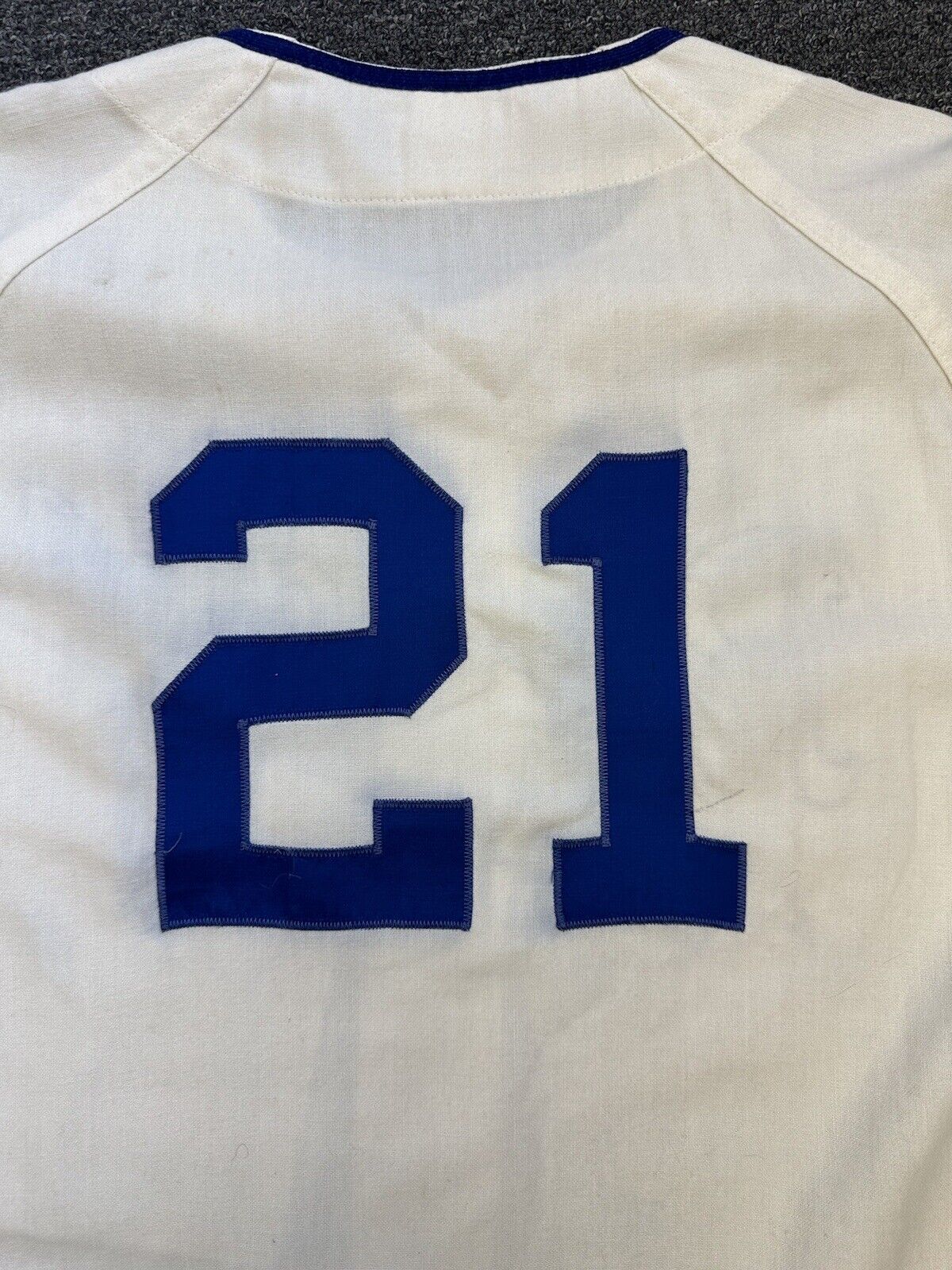 1971 Bob Lemon HOFer Kansas City Royals GAME USED SIGNED Home Flannel Jersey #21