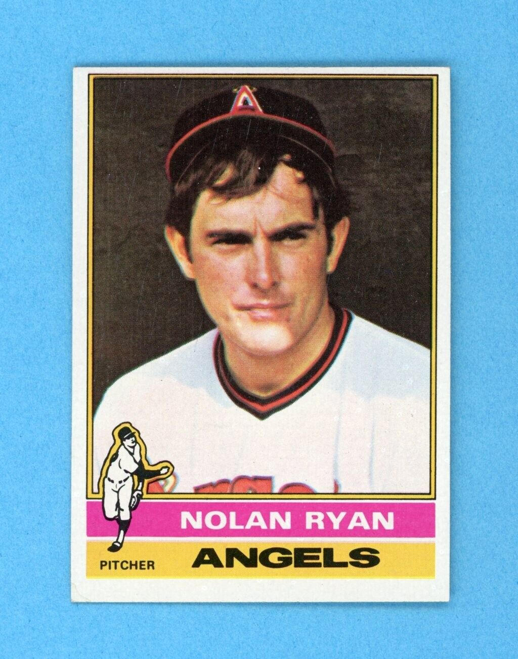 1976 Topps #330 Nolan Ryan California Angels Baseball Card NM o/c dc blc