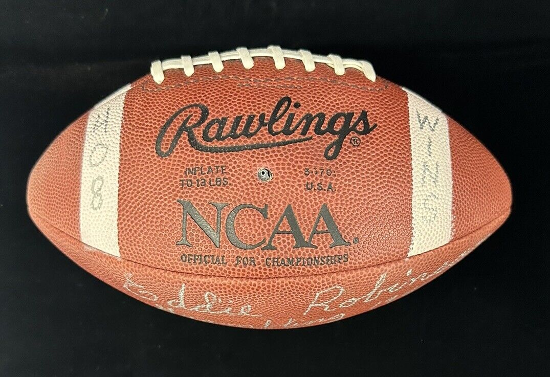 Eddie Robinson 1941-97 Grambling State 408 Wins SIGNED Football w/ hologram