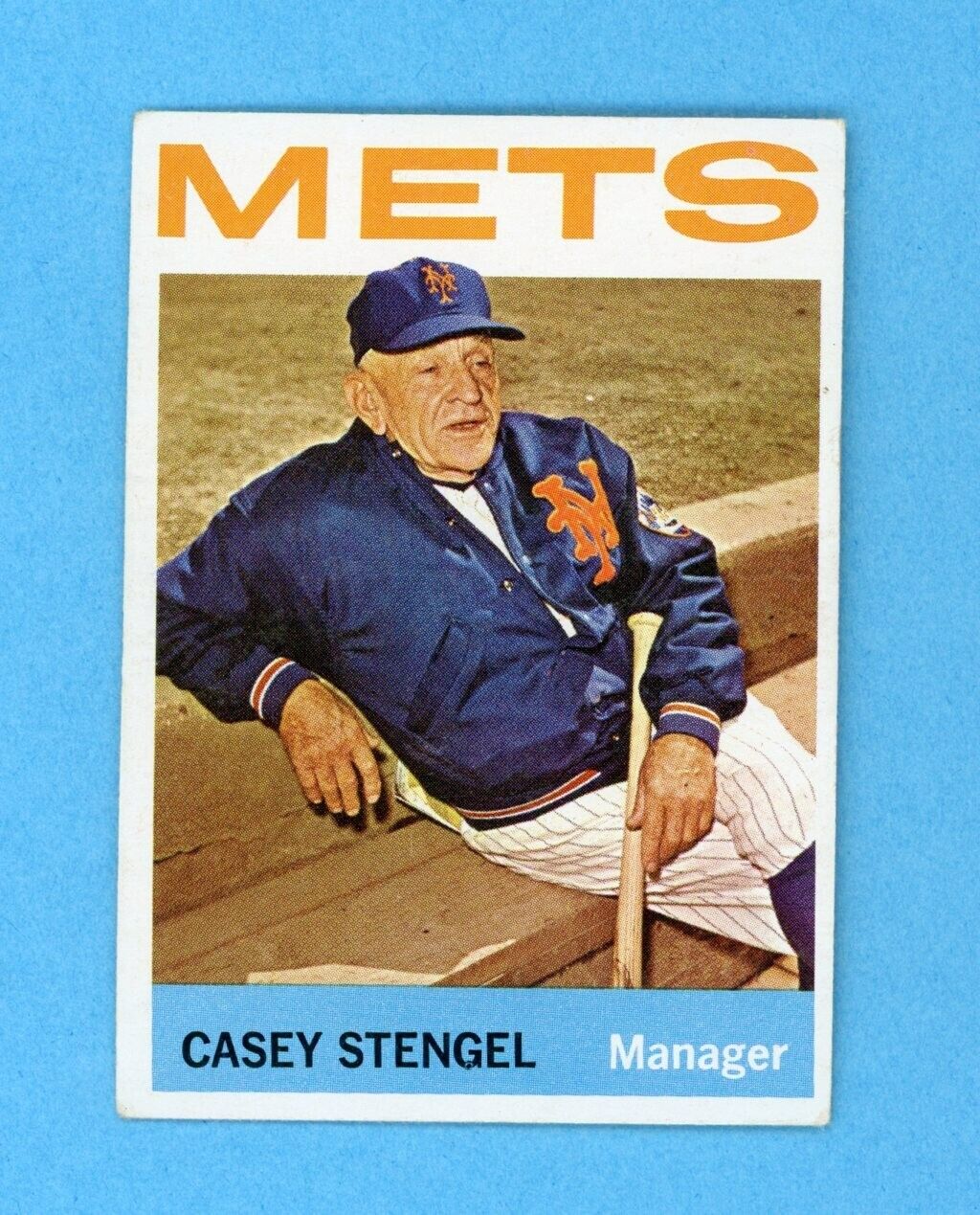 1964 Topps #324 Casey Stengel New York Mets Baseball Card EX