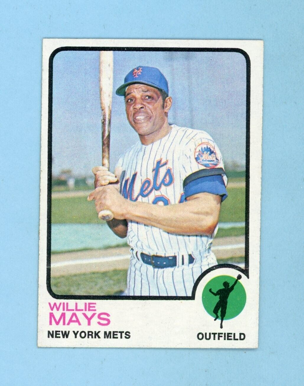 1973 Topps #305 Willie Mays New York Mets Baseball Card Ex/Mt-NM