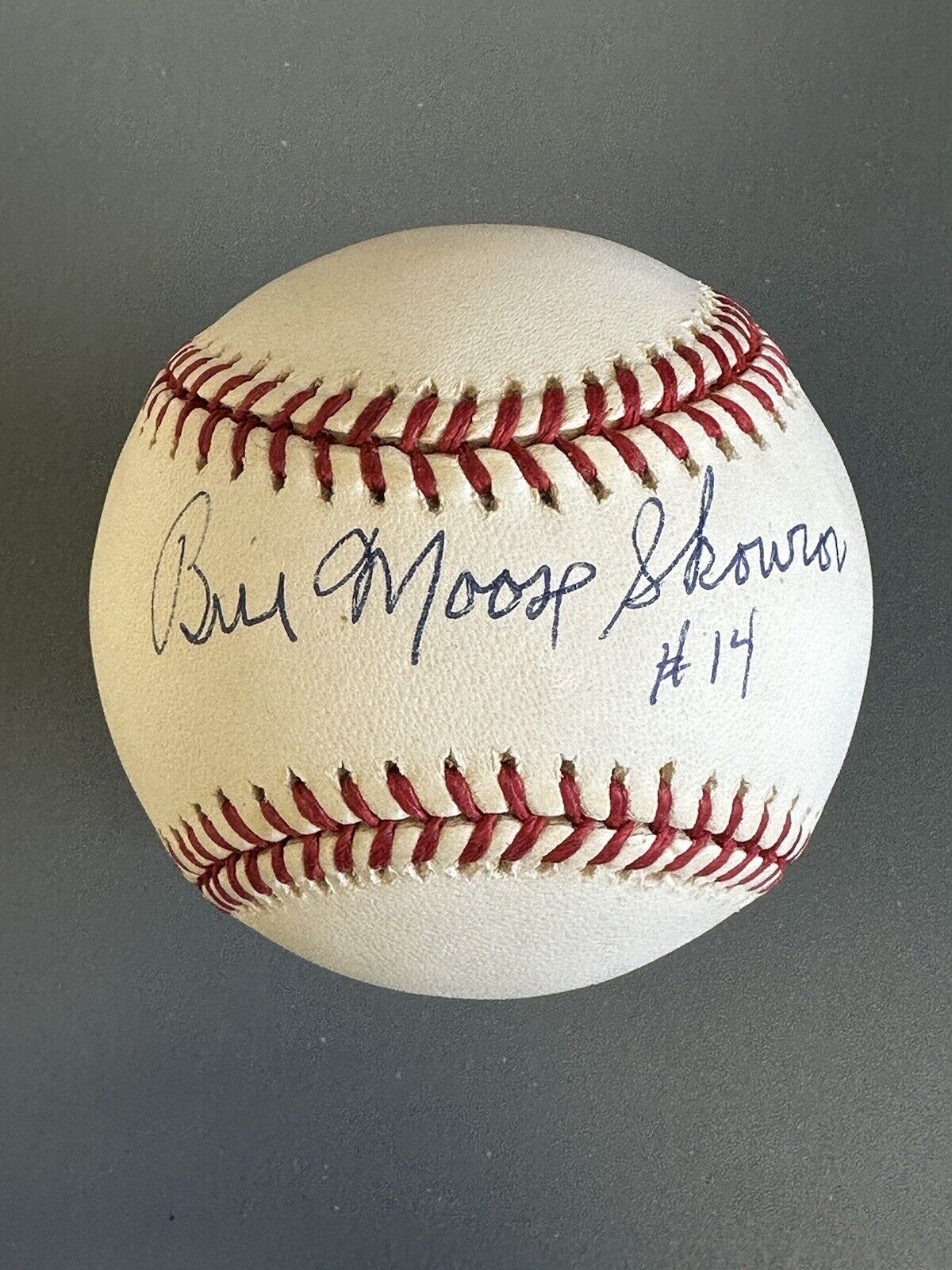 Bill Moose Skowron #14 NY Yankees SIGNED Official AL Budig Baseball w/ hologram