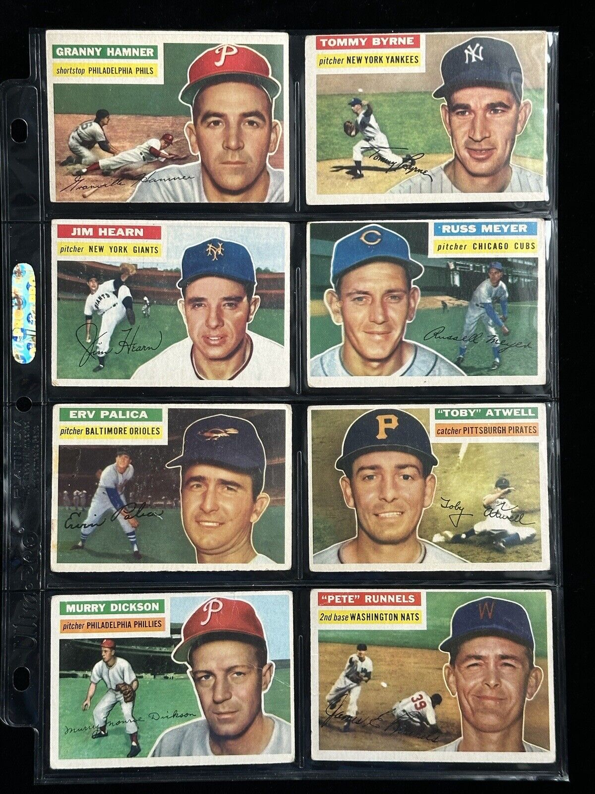 1956 Topps Baseball Starter Set Lot of 48 Different Gray Backs Overall VG/VG-EX