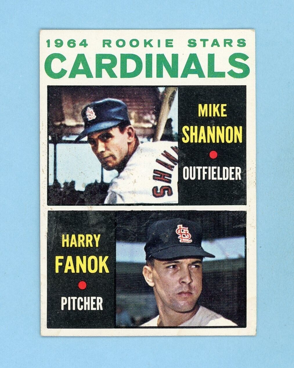 1964 Topps #262 Mike Shannon St. Louis Cardinals Rookie Baseball Card E/E+ sta