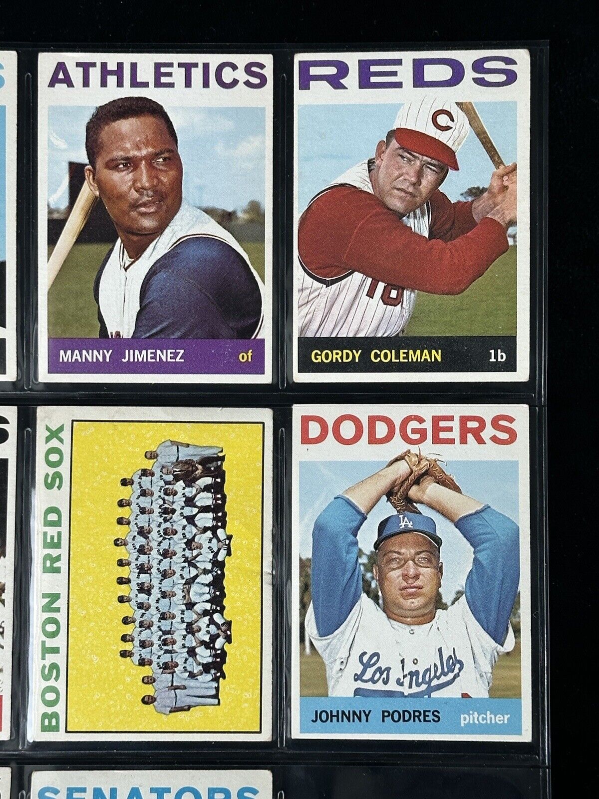 1964 Topps Baseball Starter Set Lot of 161 Diff. w/ 7 Team Cards Overall VG-EX