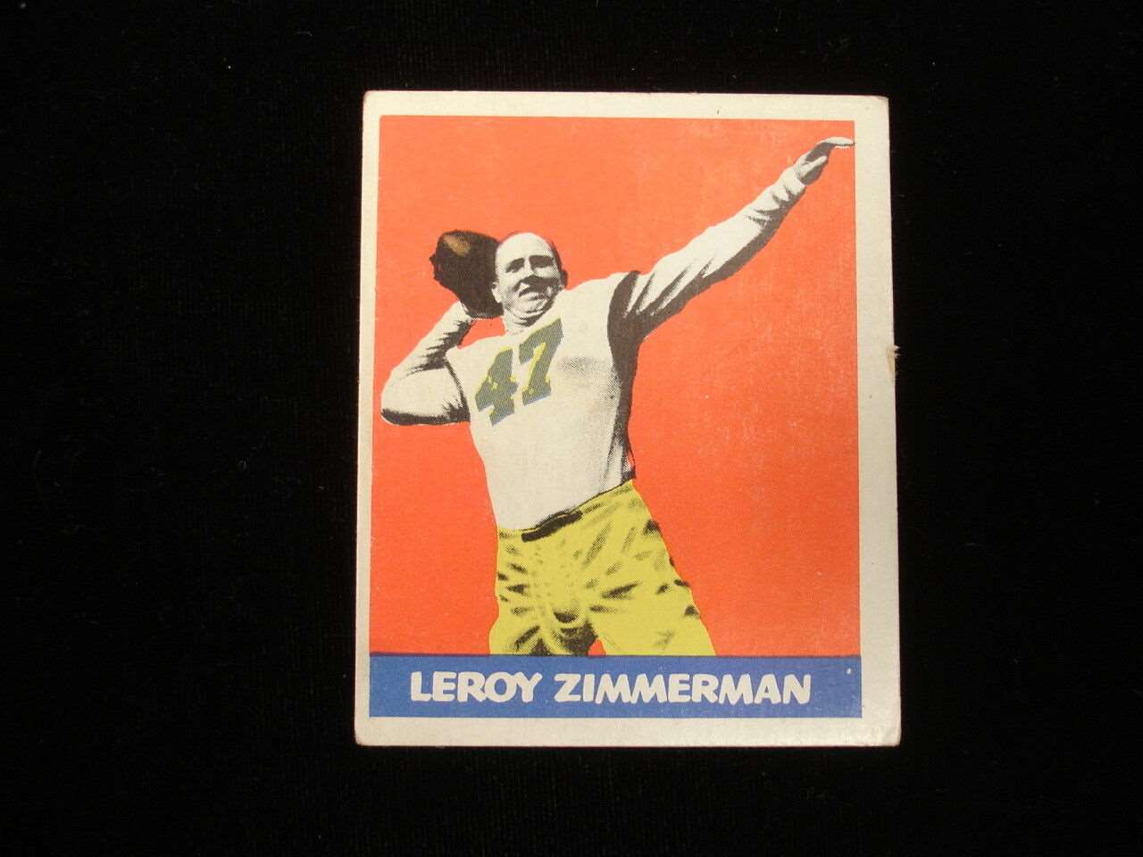 1948 Leaf #32 Leroy Zimmerman Boston Yanks Card - Weak EX, 75/25