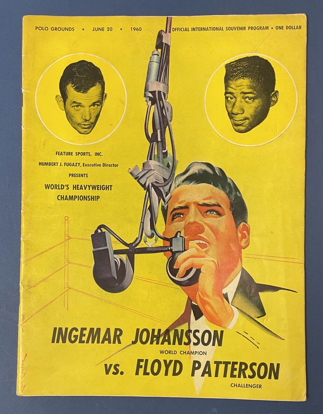 6/20/60 Ingemar Johansson vs Floyd Patterson Program at the Polo Grounds