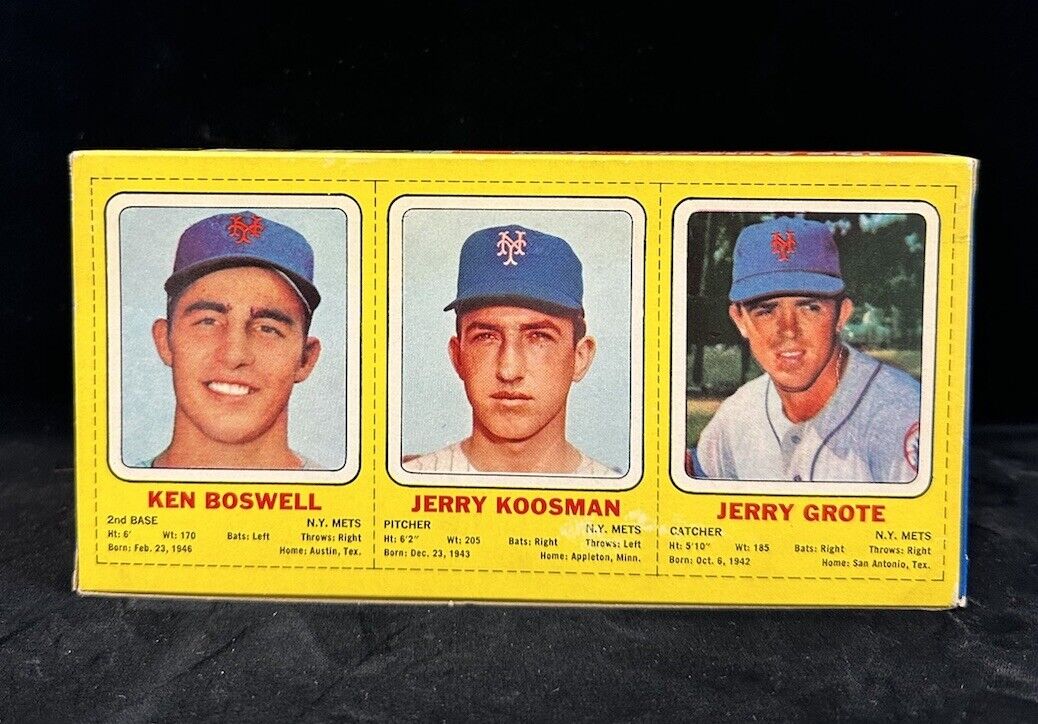 1969 New York Mets Unopened Transogram Box Ken Boswell Jerry Koosman Jerry Grote