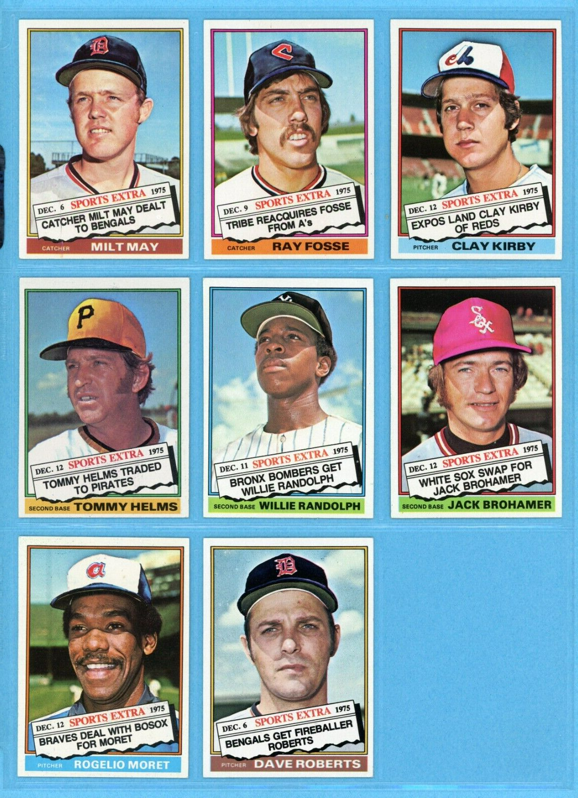 1976 Topps Traded Complete Set of 44 Baseball Cards Ex/Mt - NM