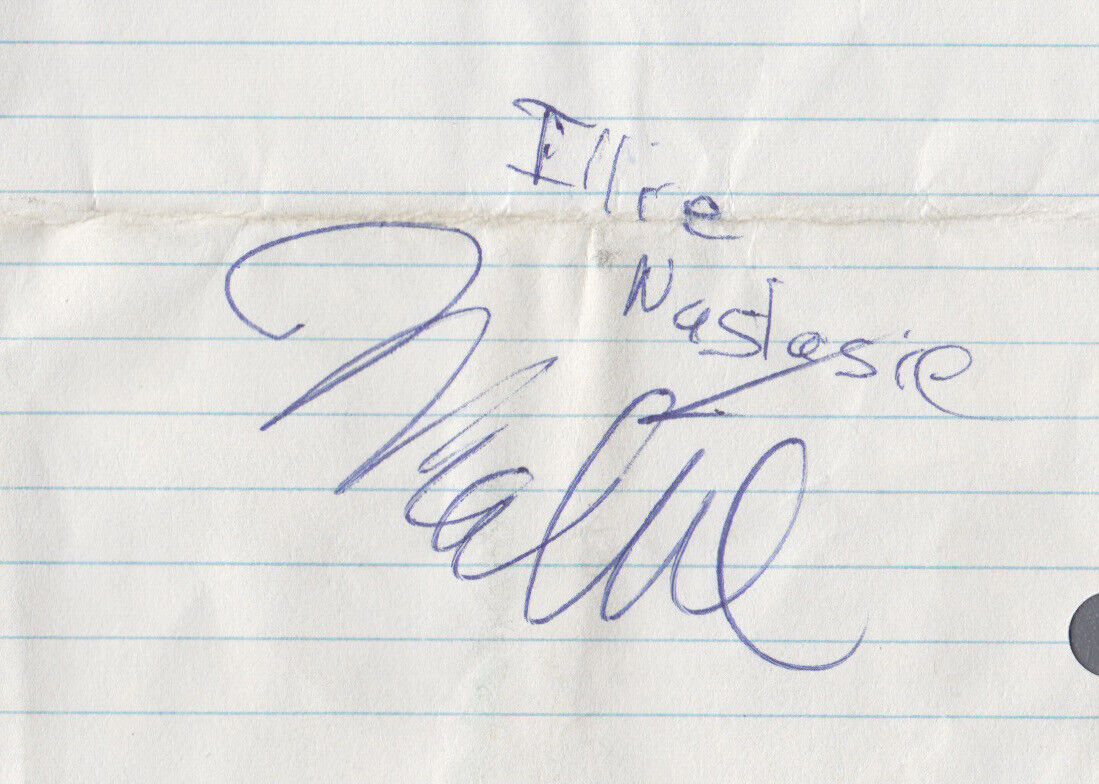 Arthur Ashe and Ilie Năstase Autographs Signed on paper with B&E Holograms