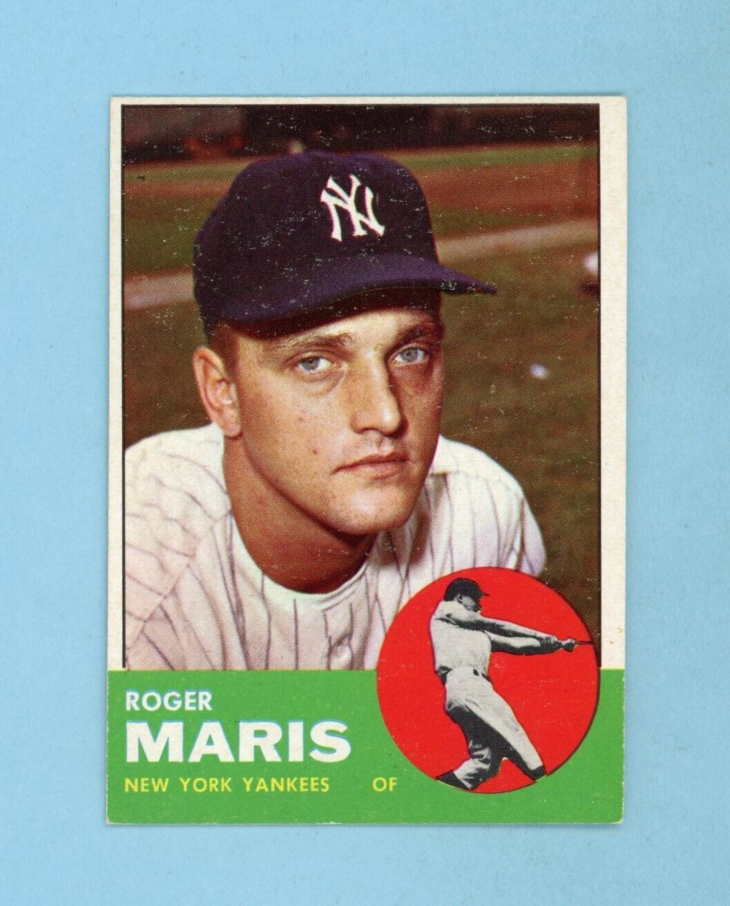 1963 Topps #120 Roger Maris New York Yankees Baseball Card Ex/Mt o/c