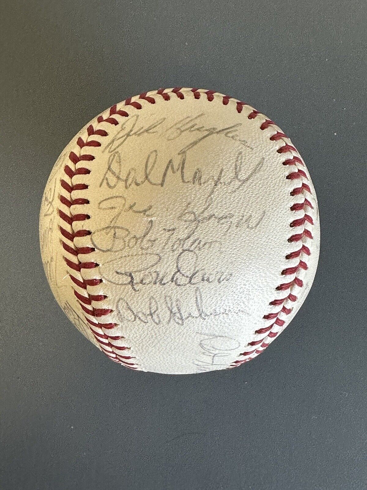 1968 SL Cardinals TEAM SIGNED Official NL Baseball NL Champs 24 sigs JSA