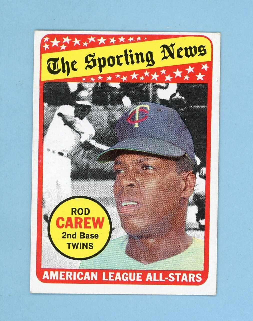 1969 Topps #419 Rod Carew All-Star Minnesota Twins Baseball Card EX+