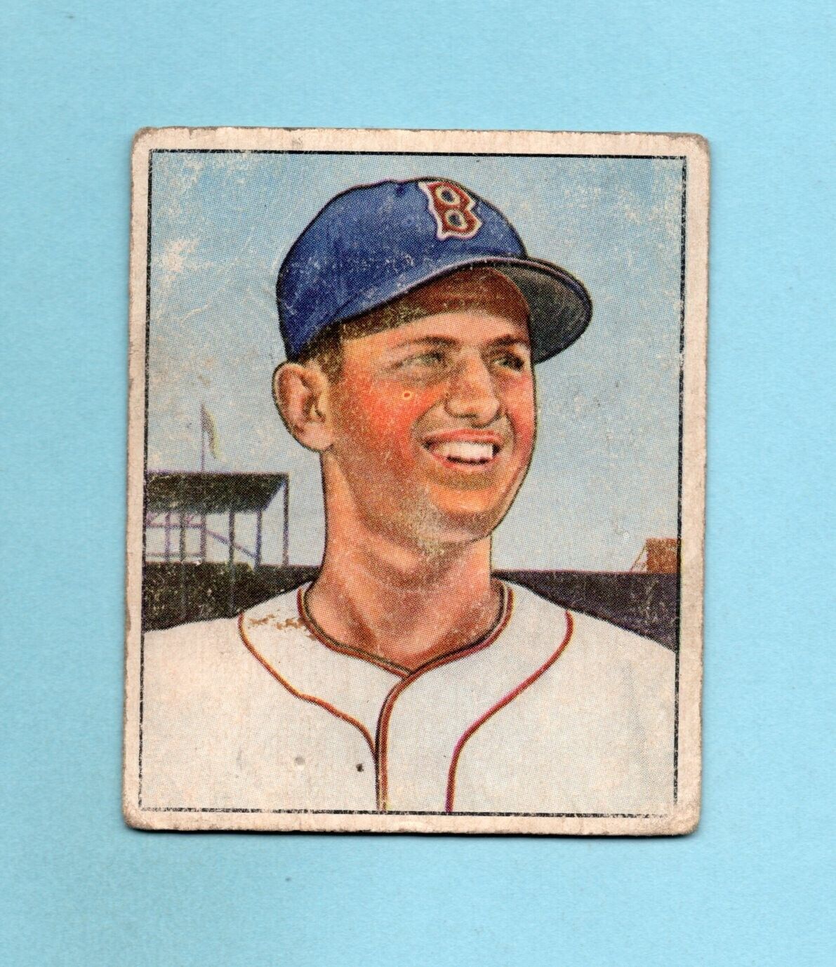 1950 Bowman #1 Mel Parnell Boston Red Sox Rookie Baseball Card Low Grade