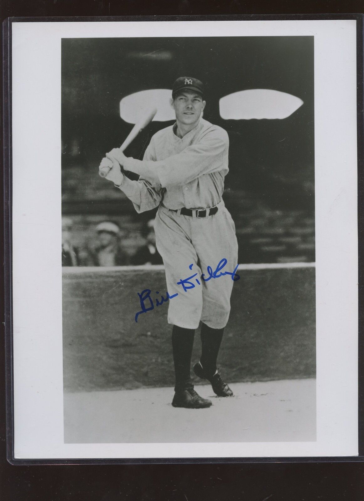 Bill Dickey New York Yankees Signed Black & White Photo B & E Hologram