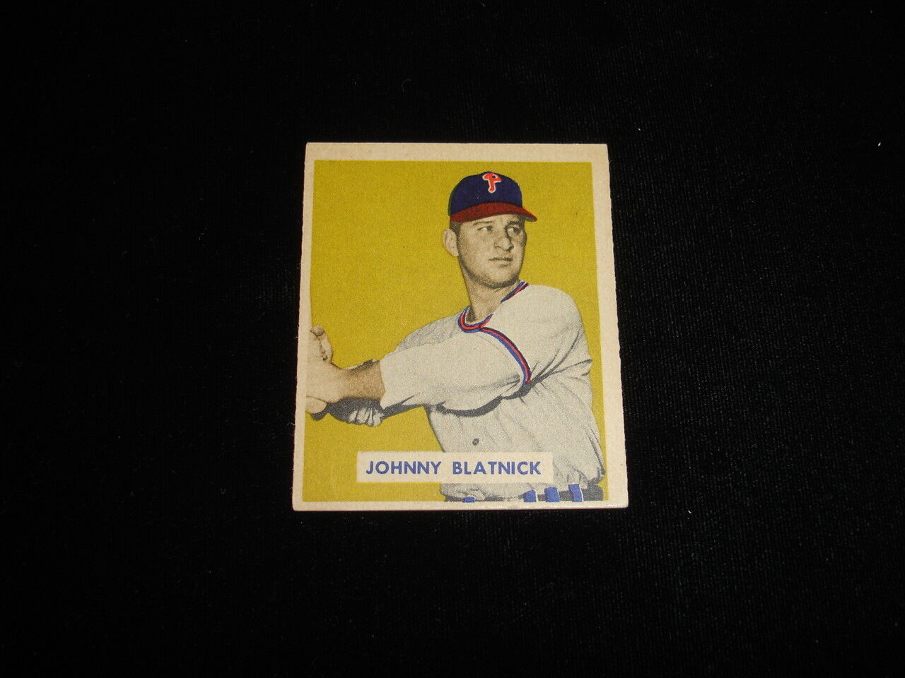 1949 Bowman Johnny Blatnick Philadelphia Phillies Baseball Card-#123