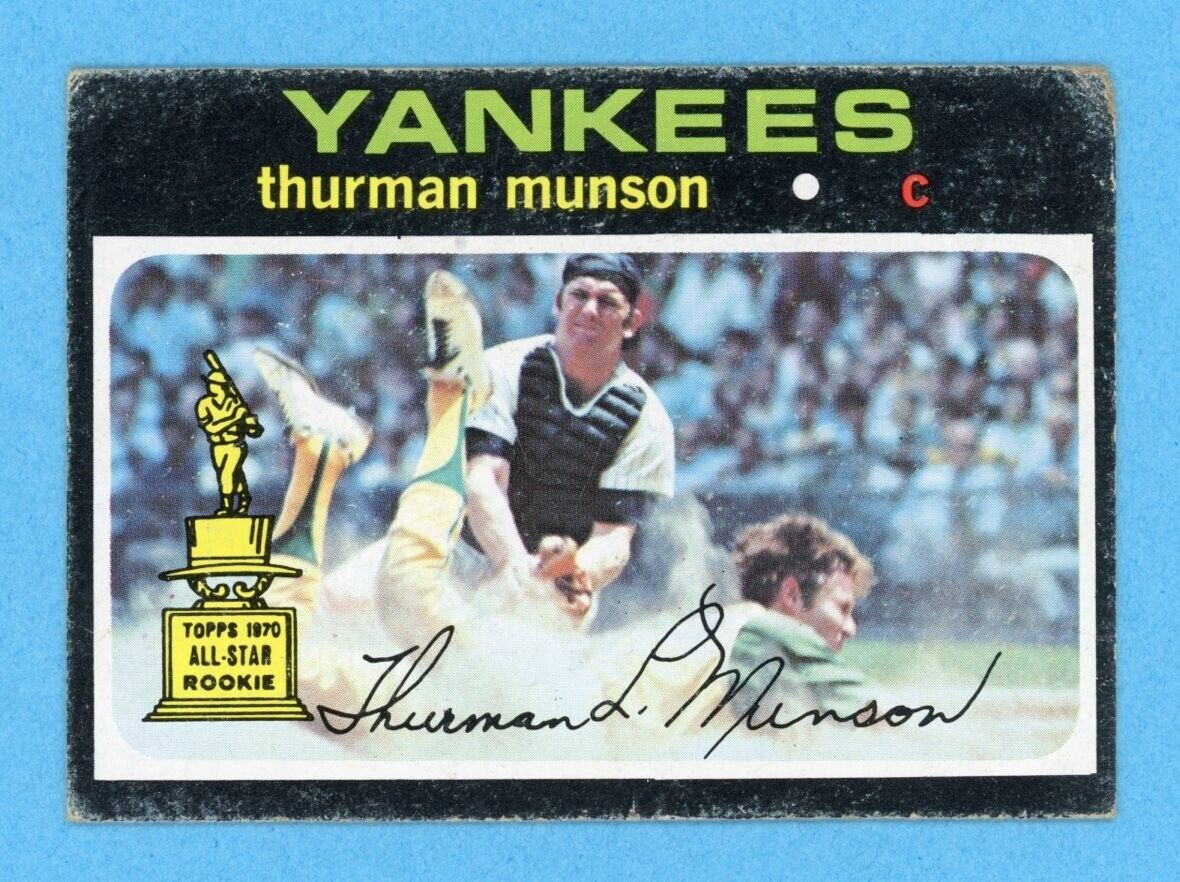 1971 Topps #5 Thurman Munson New York Yankees Baseball Card Low Grade